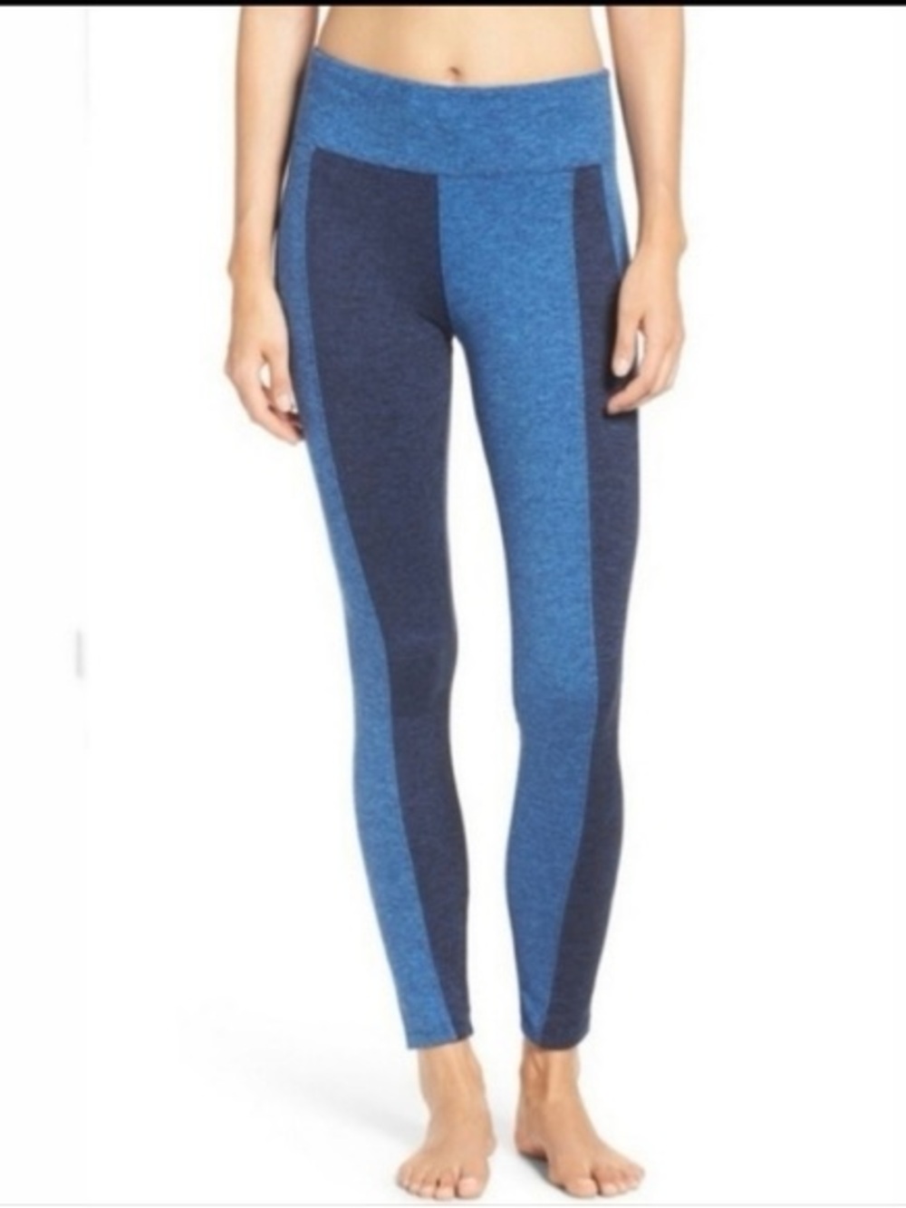 Free People Movement Boro Colorblock Leggings Blue Athletic Pants Women’s Medium